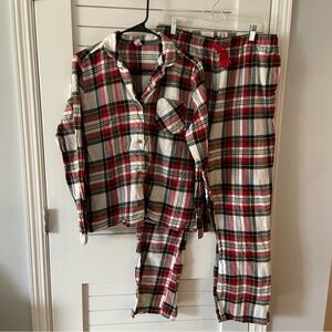 Old Navy Flannel Set Red and Green Size Large Tall